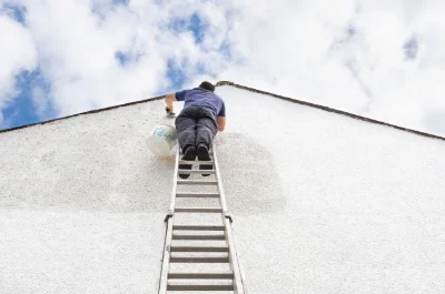 Peinture extérieure au Tronchet — façades et ravalement